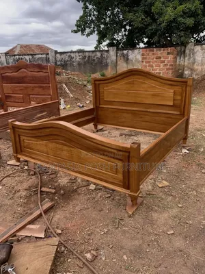 5x6 Curved Elegance Wooden Bed Free Delivery