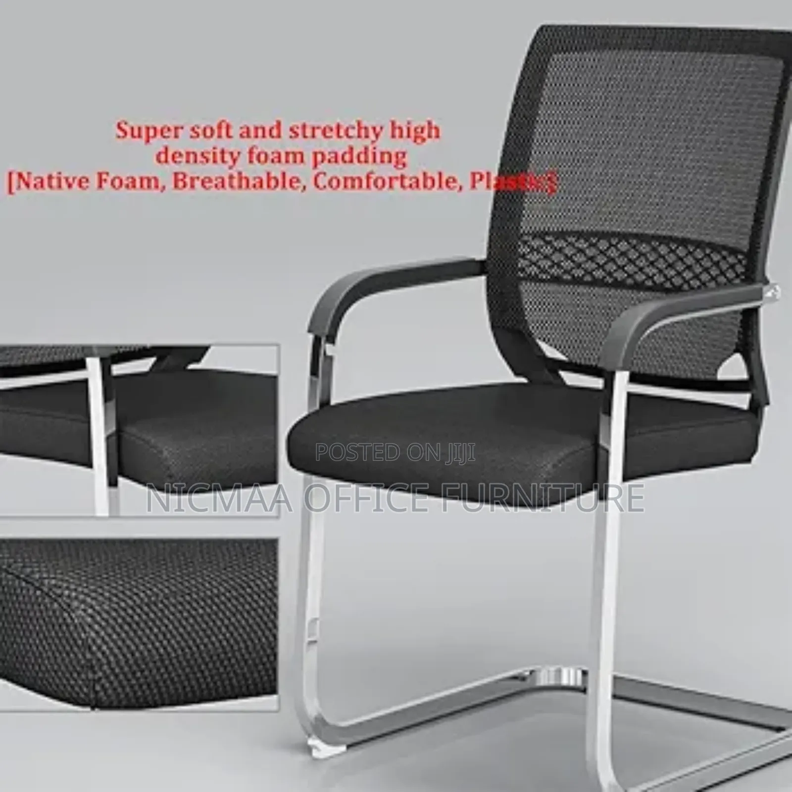 Mesh Office Chair With Bow Legs