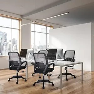 Breathable Mid-Back Ergomesh Black Office Chair