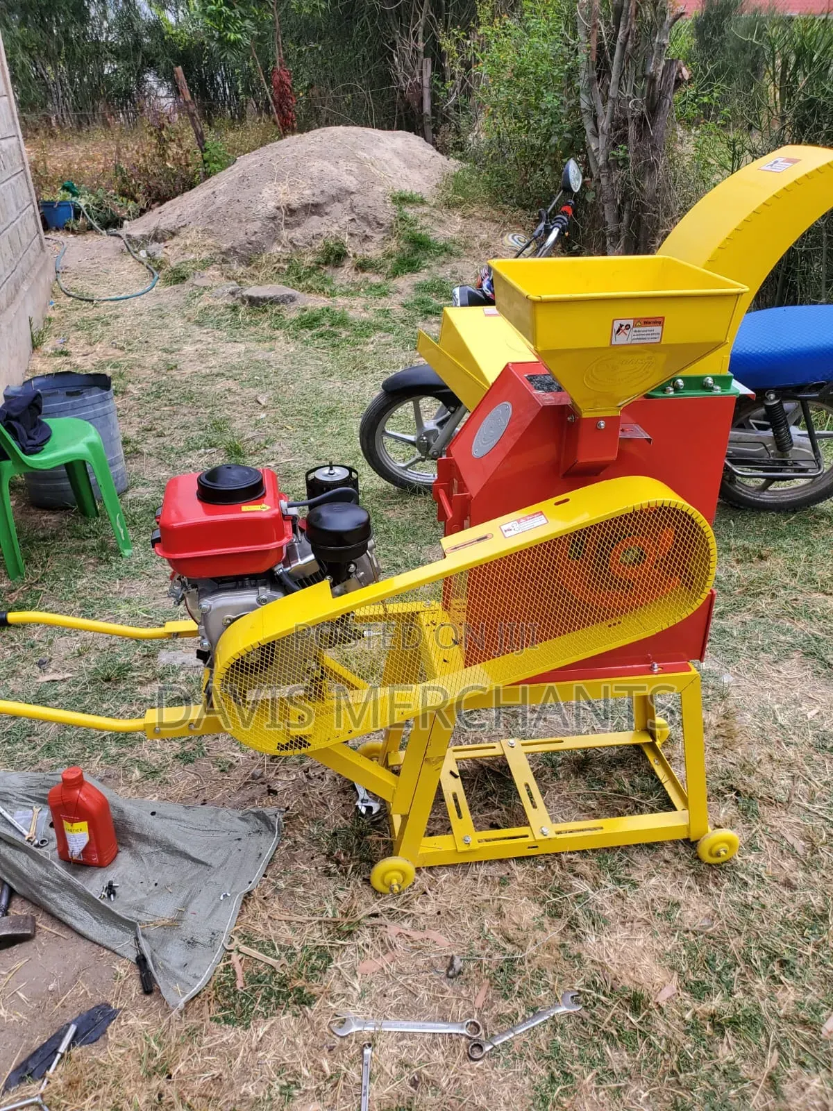 Animal Feeds Making Machine With 8hp Diesel Engine