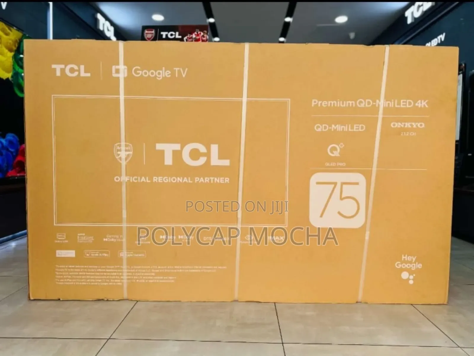 TCL 75′′ 75c755 Qd-Mini Led Qpro Google Tv