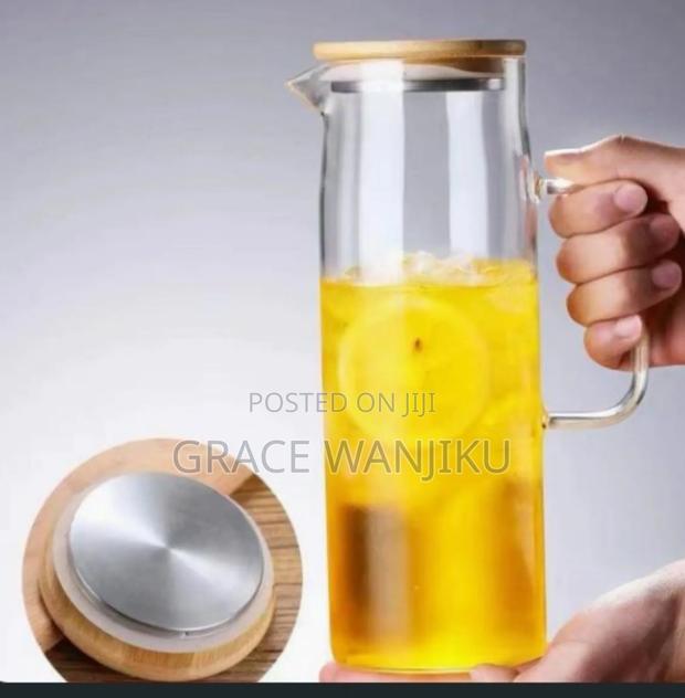 Heat Resistant Glass 1.5 Liters Cold Water Jug