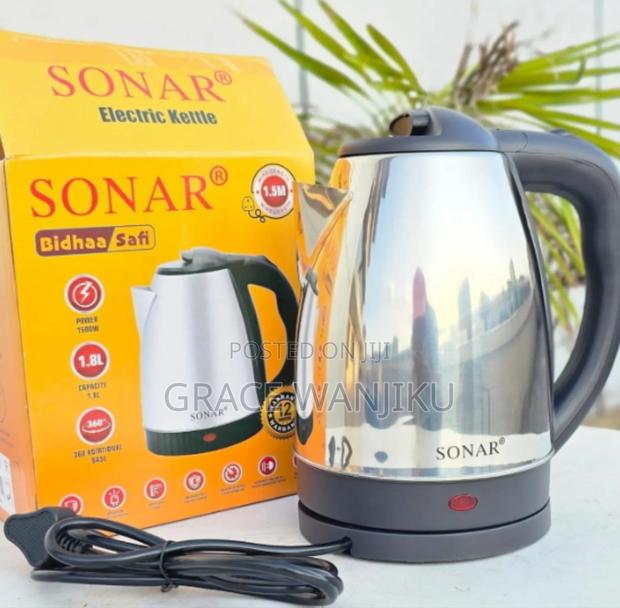 Sonar 1.8ltrs Stainless Steel Kettle - main view