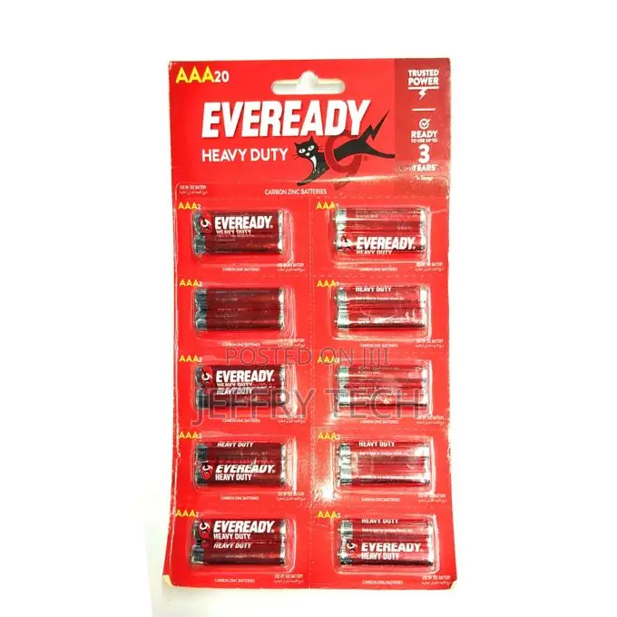 Eveready Heavy Duty Aaa Batteries 20pcs