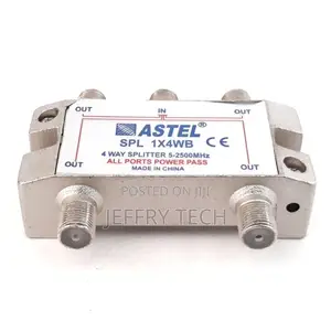 Astel Coaxial Satellite Tv Rf Signal Splitter With 4 Way