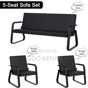 Office Sofa ; 5-Seater Office Executive Reception Sofa