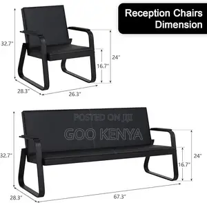 Office Sofa ; 5-Seater Office Executive Reception Sofa
