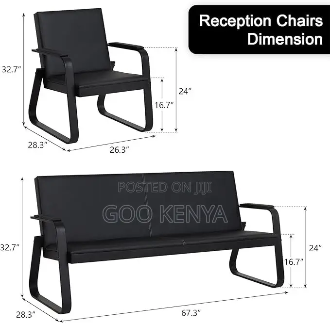 Office Sofa ; 5-Seater Office Executive Reception Sofa