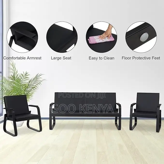 Office Sofa ; 5-Seater Office Executive Reception Sofa