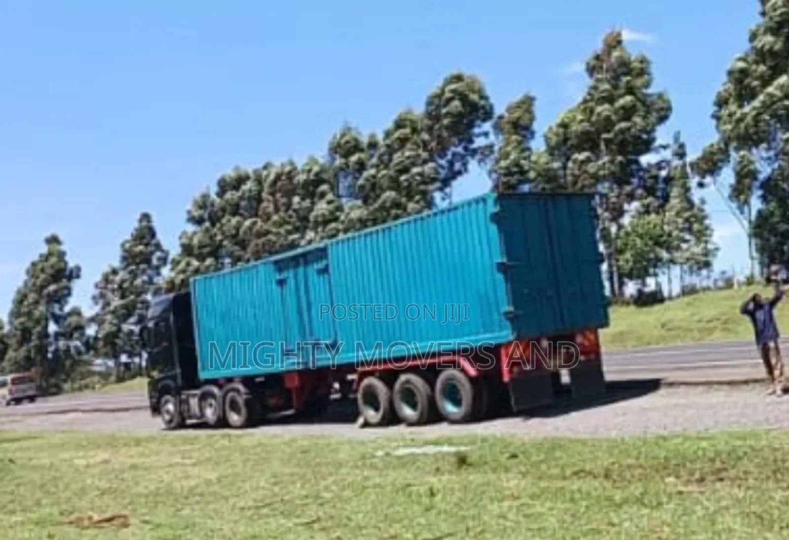 Container Trailer Available for Goods Transport