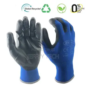 Textured Rubber Industrial Safety Gloves 1pair
