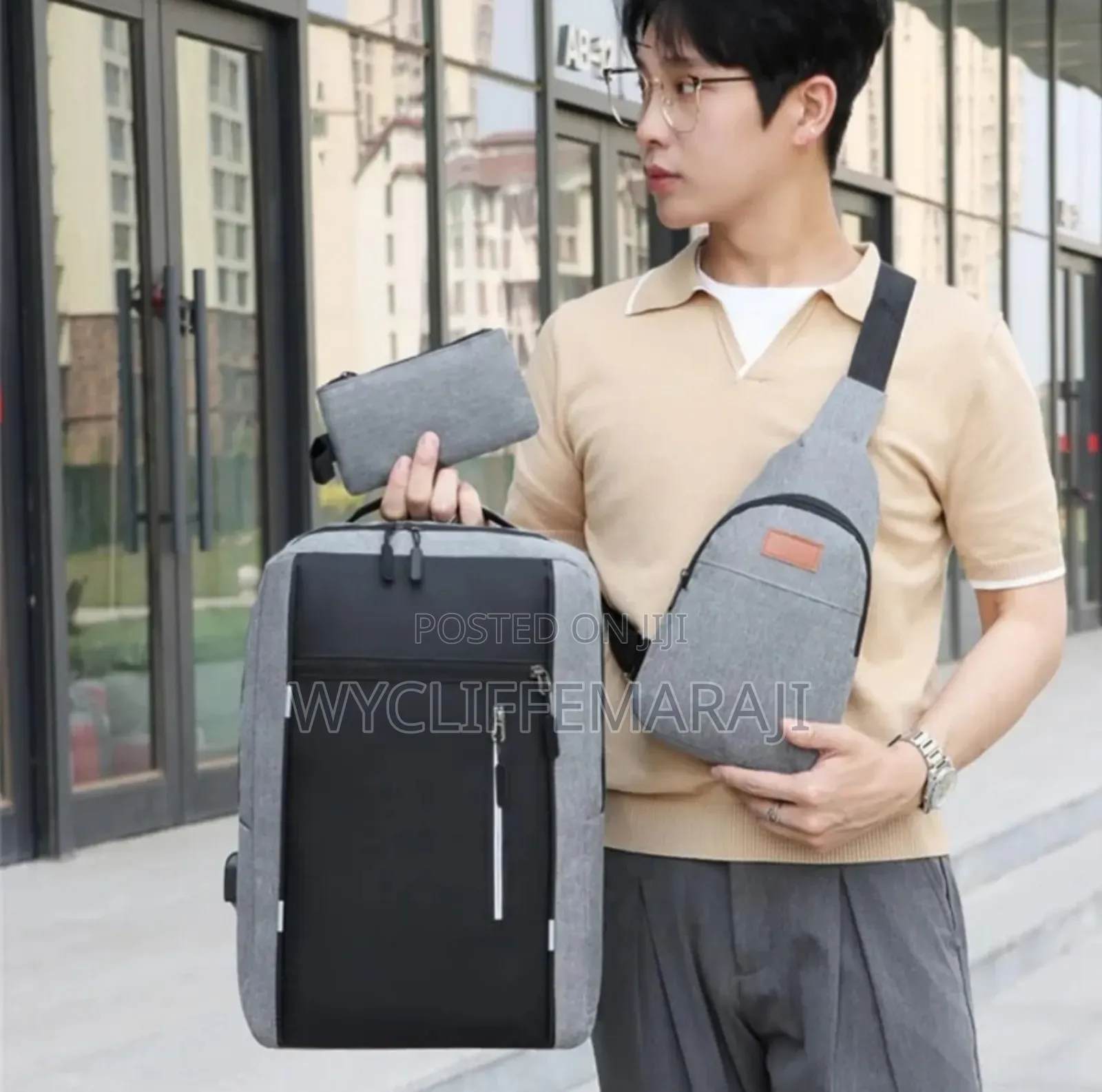 3 in 1 Backpack Laptop Bag, Travelling Bag