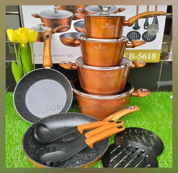 15pcs Edenburg Cookware Set Heavy Duty and Good Quality