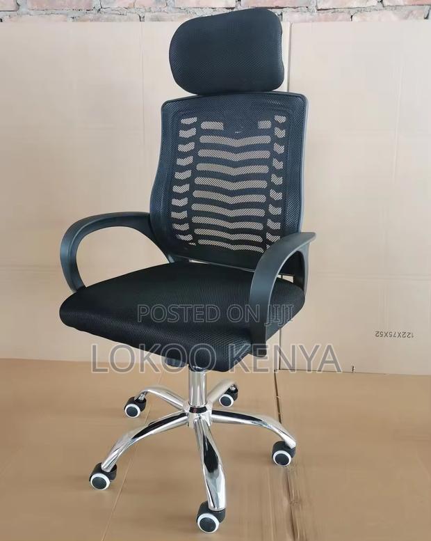 Office Chair : Head Max Black Desk Chair - thumbnail 4