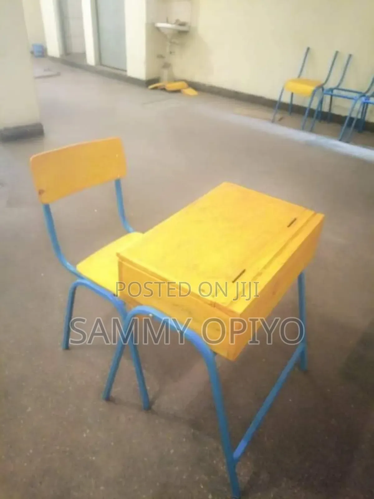 School Lockers And Chairs