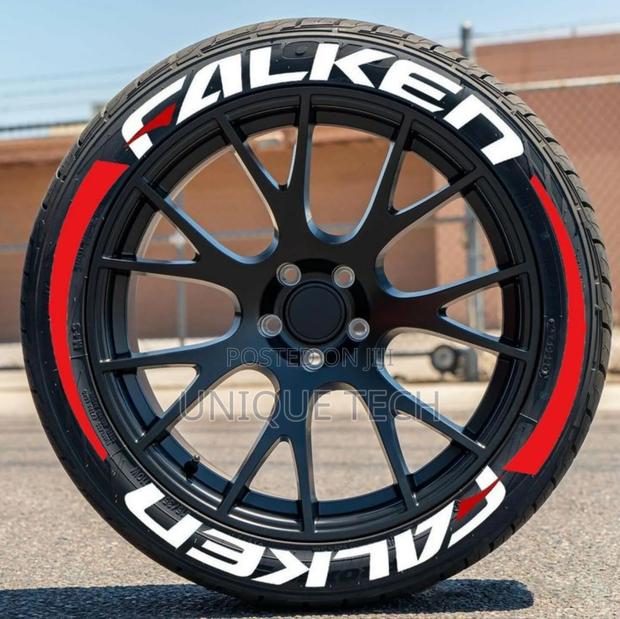 Falken Letter Tyre Stickers – 8pcs Sport Look Pack