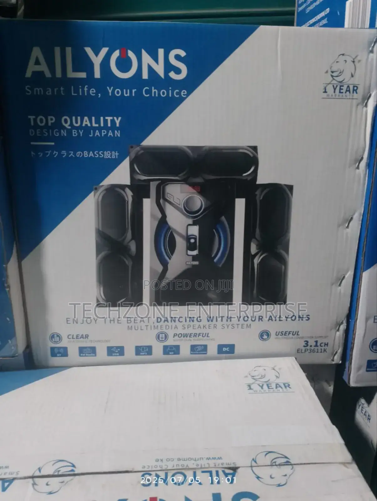 Ailyons 3.1ch Elp3611k Multimedia Sound Speaker System
