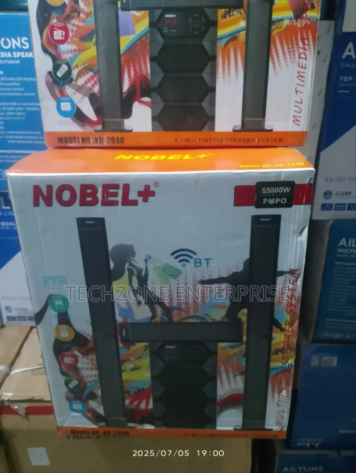 Nobel Tallboy Speaker-Bt Hometheatre - 55000w Pmpo