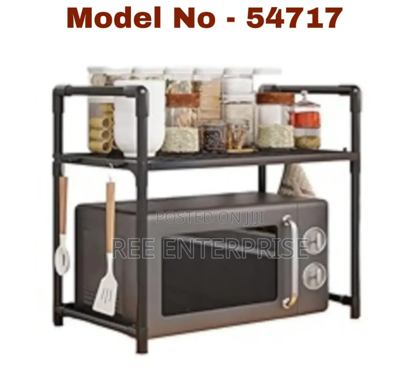 One Layer Metallic Microwave Stand