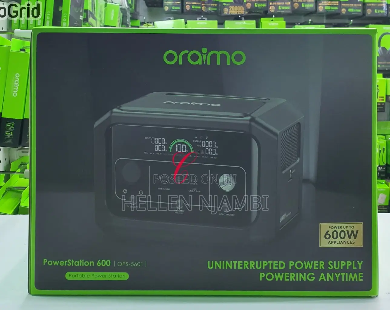 Oraimo Powerstation 600 Ops-5601 600w Portable Powerstation