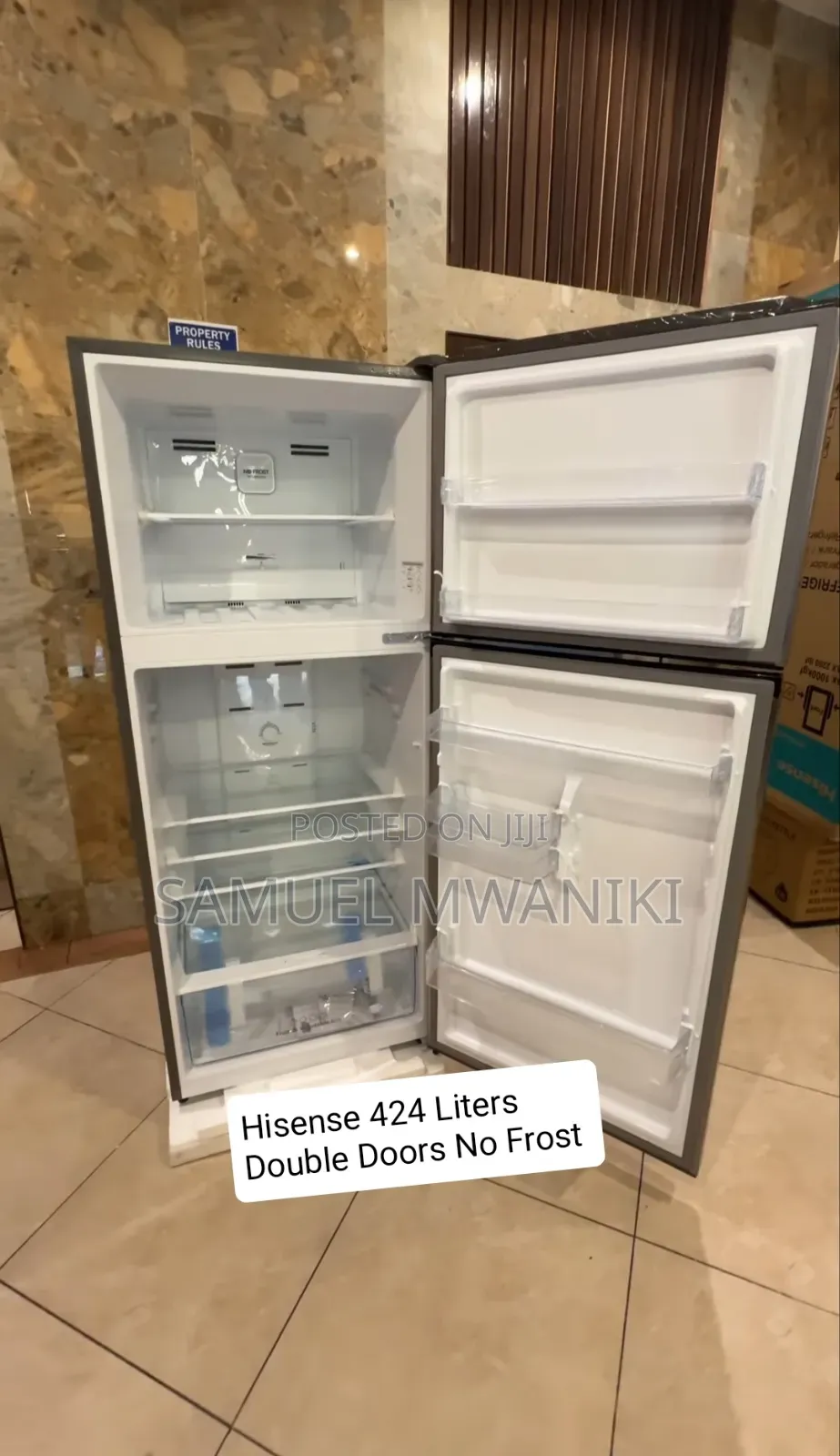 Hisense Fridge 424l Double Door No Frost Multi-Airflow