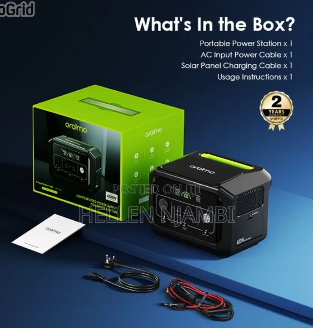 Oraimo Powerstation 600 Ops-5601 *Rechargeable Portable