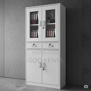 Office Cabinet; 2-Door Office Filing Cabinet With Drawers
