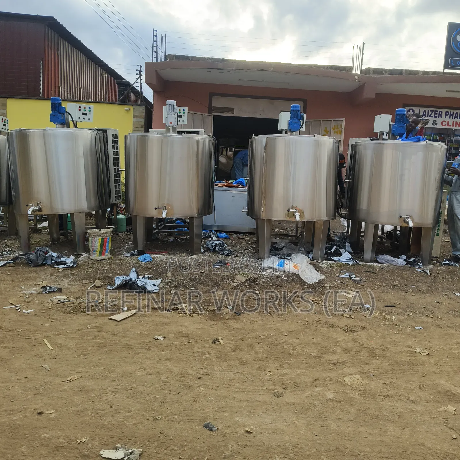 Milk Receiving Storage Tank With Mixing Option