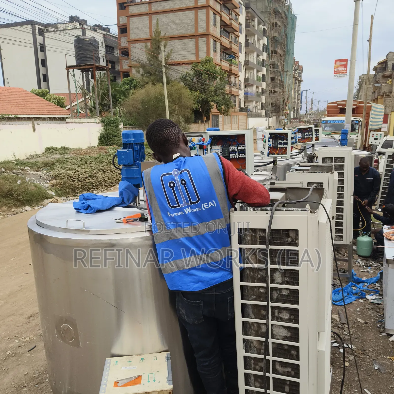 Milk Receiving Storage Tank With Mixing Option