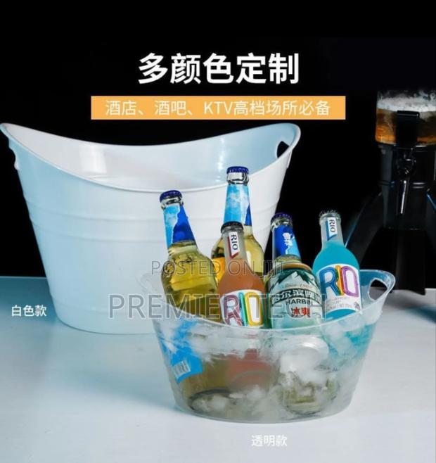 *Large Capacity White Ice Bucket - main view