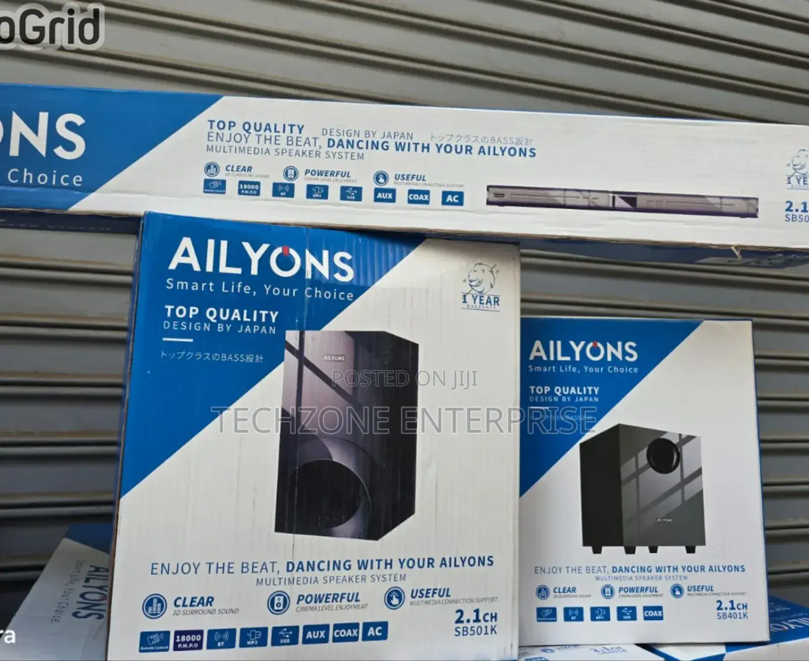 Ailyons Sb501k 2.1ch Soundbar Subwoofer System