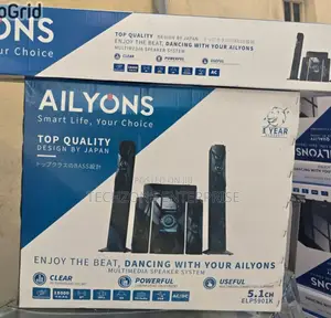 5.1ch Ailyons Tall Boy Speaker System Multiple Inputs
