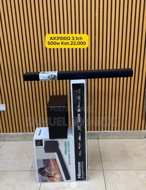 Hisense Ax3100q Soundbar 500 Watts 3.1 Channel Dolby Atmos