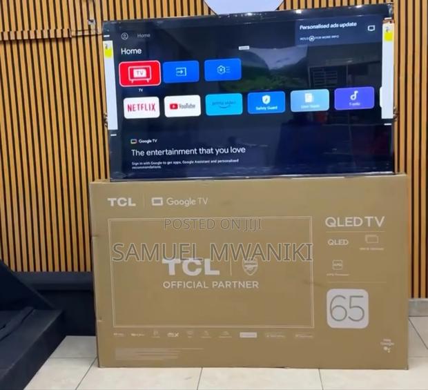 TCL 65" Qled Smart Google Tv120hz Hdr10+ Dolby Atmos, Aipq