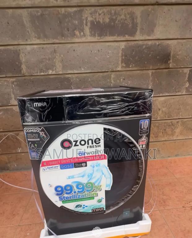 Mika Washing Machine 10/6kg Front Load Wash/Dry Steam Ozone