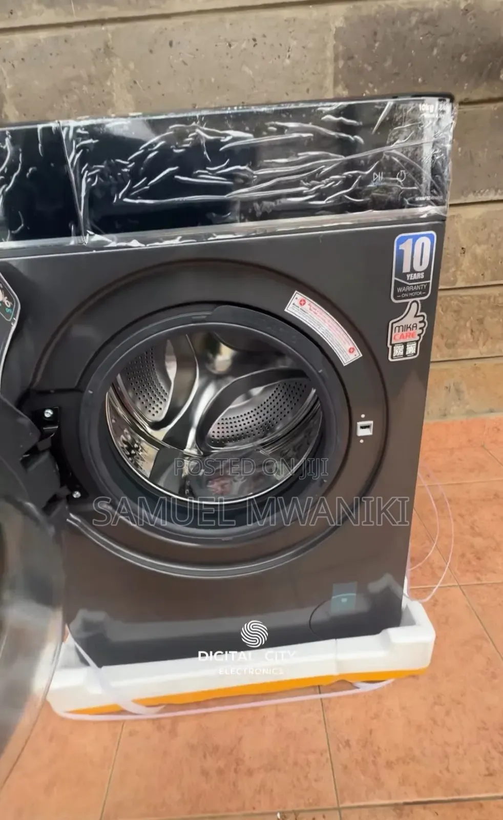 Mika Washing Machine 10/6kg Front Load Wash/Dry Steam Ozone