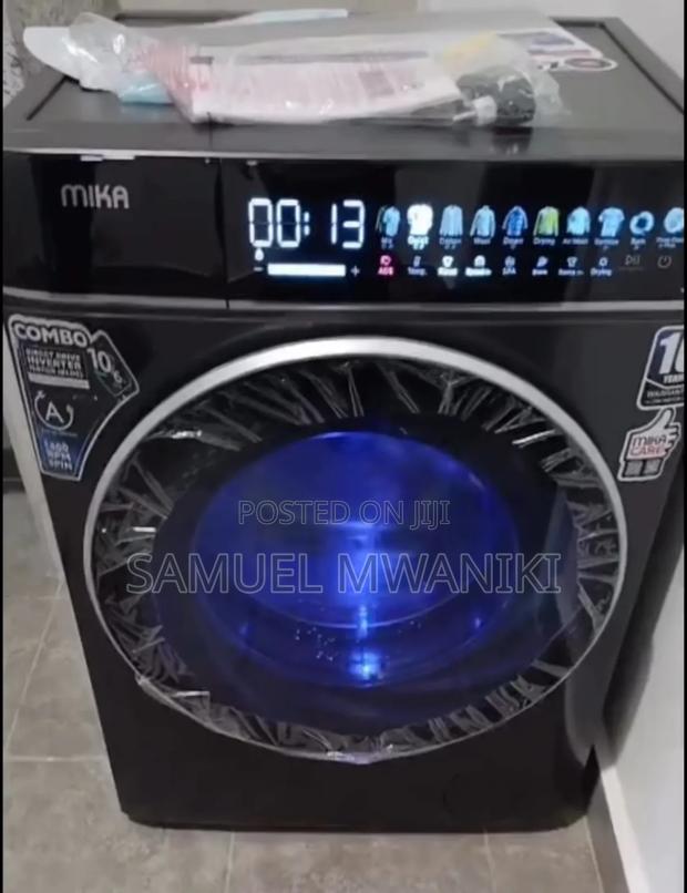 Mika Washing Machine 10/6kg Front Load Wash/Dry Steam Ozone - thumbnail 4