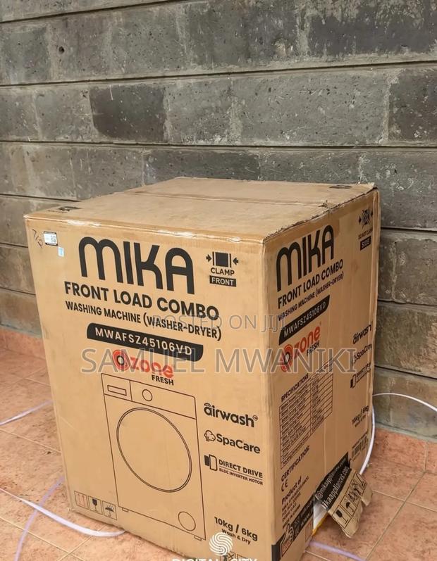 Mika Washing Machine 10/6kg Front Load Wash/Dry Steam Ozone - thumbnail 5