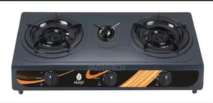 *Nunix St-002 Table Top Double Burner Gas Stove Cooker