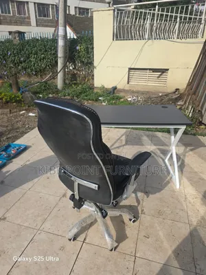 Leather Office Chair and Desk Available