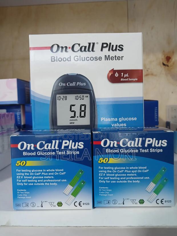 On Call Glucometer Machine With Strips - main view