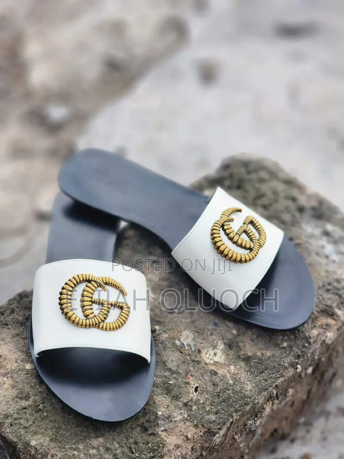 High Quality Leather Slip~On (Gucci) Sandals