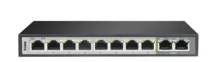 Dlink DGS-F1010p-E 250m 10-Port 1000mbps Switch With 8 Poe