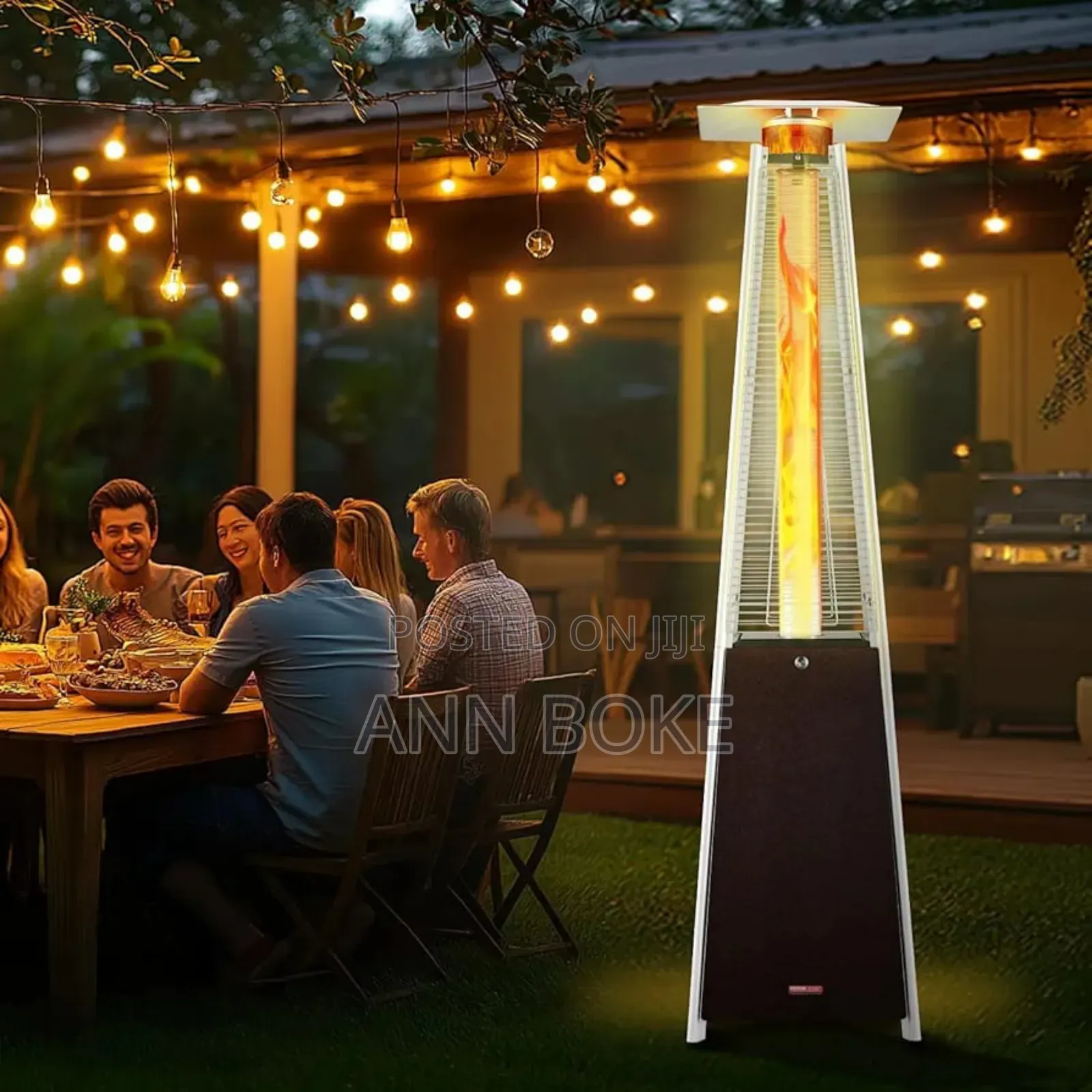 *Black ( Iron) Pyramid Patio Heater At