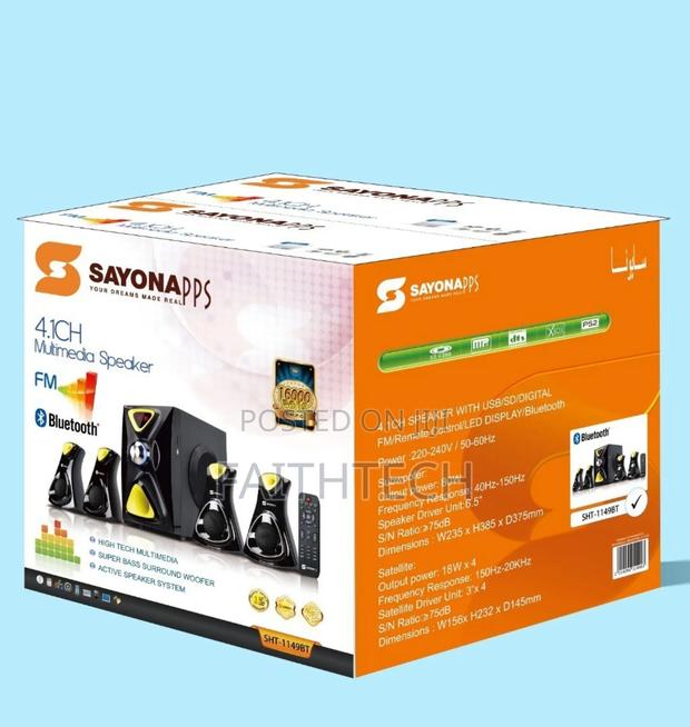 16000 Watts 4.1ch Sayona Sht-1148bt / Sht-1149bt Multimedia