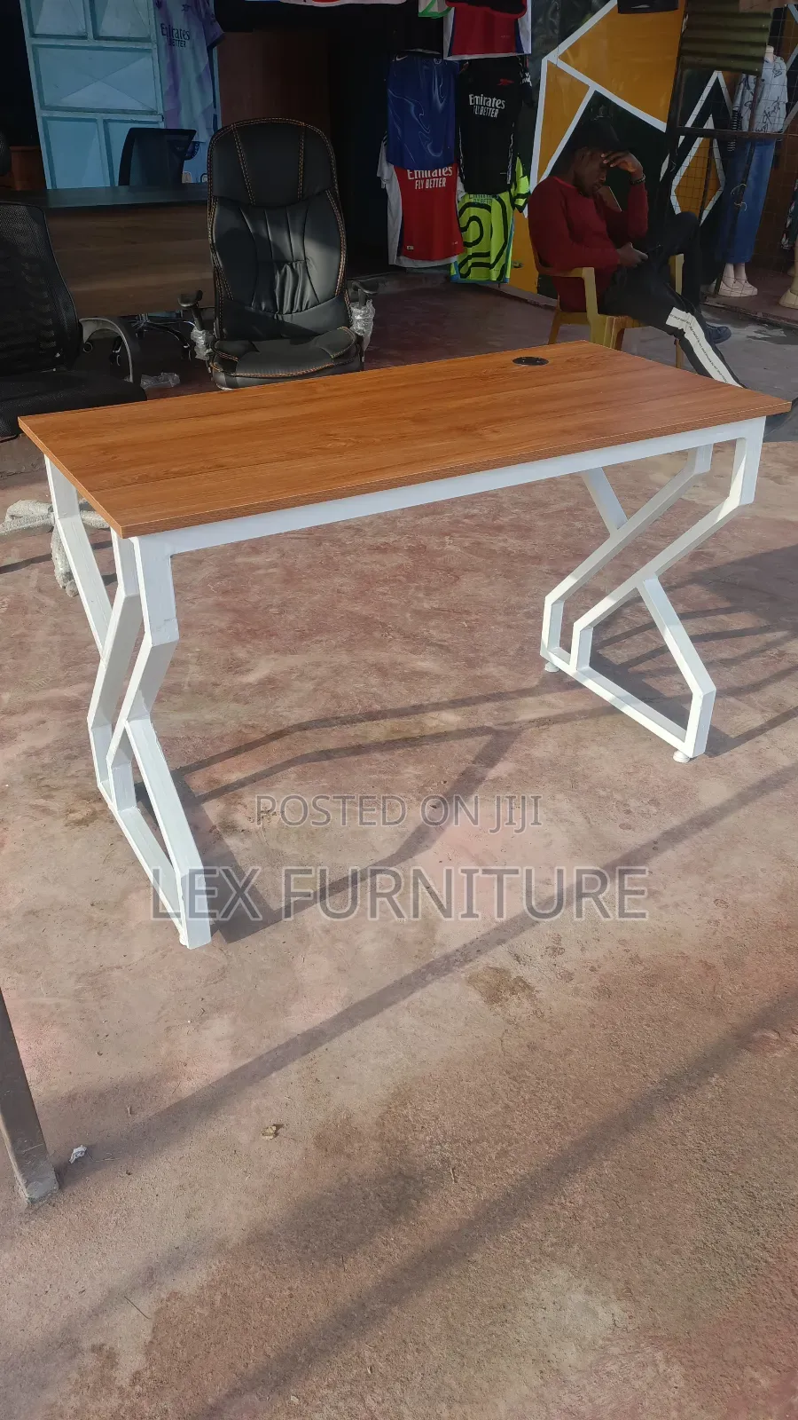 White Office Desk Double