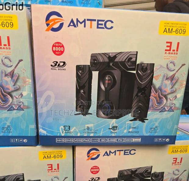 Amtec Am 609 Subwoofer 8000w 3.1ch Bluetooth Speaker 