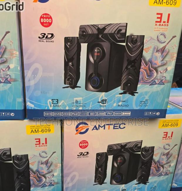 Amtec Am 609 Subwoofer 8000w 3.1ch Speaker Multiple Inputs  - main view