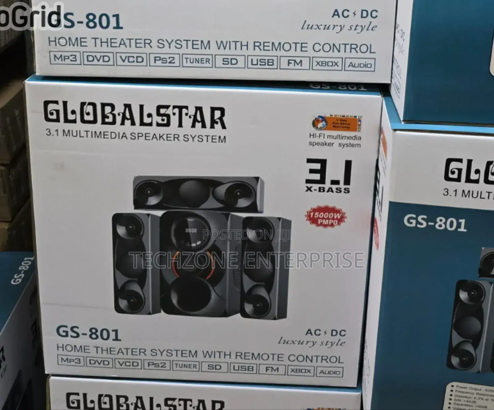Globalstar 3.1ch Home Theater System With Remote Control