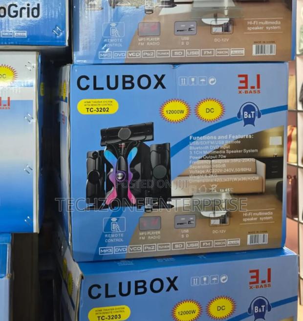 Clubox Tc-3202 12000w 3.1ch Subwoofer Speaker System
